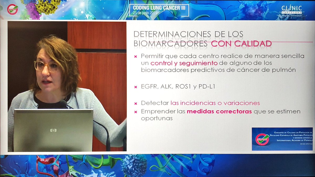 lara_pijuan's tweet image. #CodingLungCancer La Dra. Clara Salas, coordinadora del grupo de Trabajo de Pulmón de la SEAP nos cuenta los resultados del estudio nacional de #biomarcadores de #cancerdepulmon realizado gracias a la plataforma #Lungpath de la SEAP 💪🏻 #pulmpath