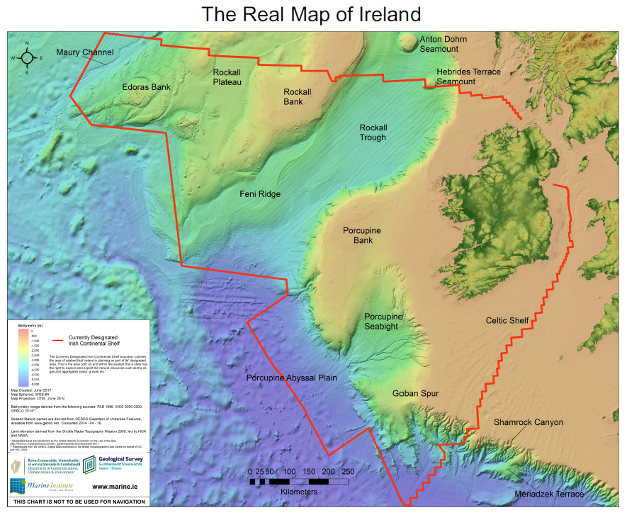 followtheboats's tweet photo. Happy #WorldHydrographyDay

The theme "Driving Marine Knowledge" highlights the need for #SeabedMapping to develop #MarineKnowledge and promote safe navigation. The #RealMapofIreland shows Ireland's seabed territory being mapped by INFOMAR. @Dept_CCAE @GeolSurvIE @MarineInst https://t.co/mEFiUOupNo