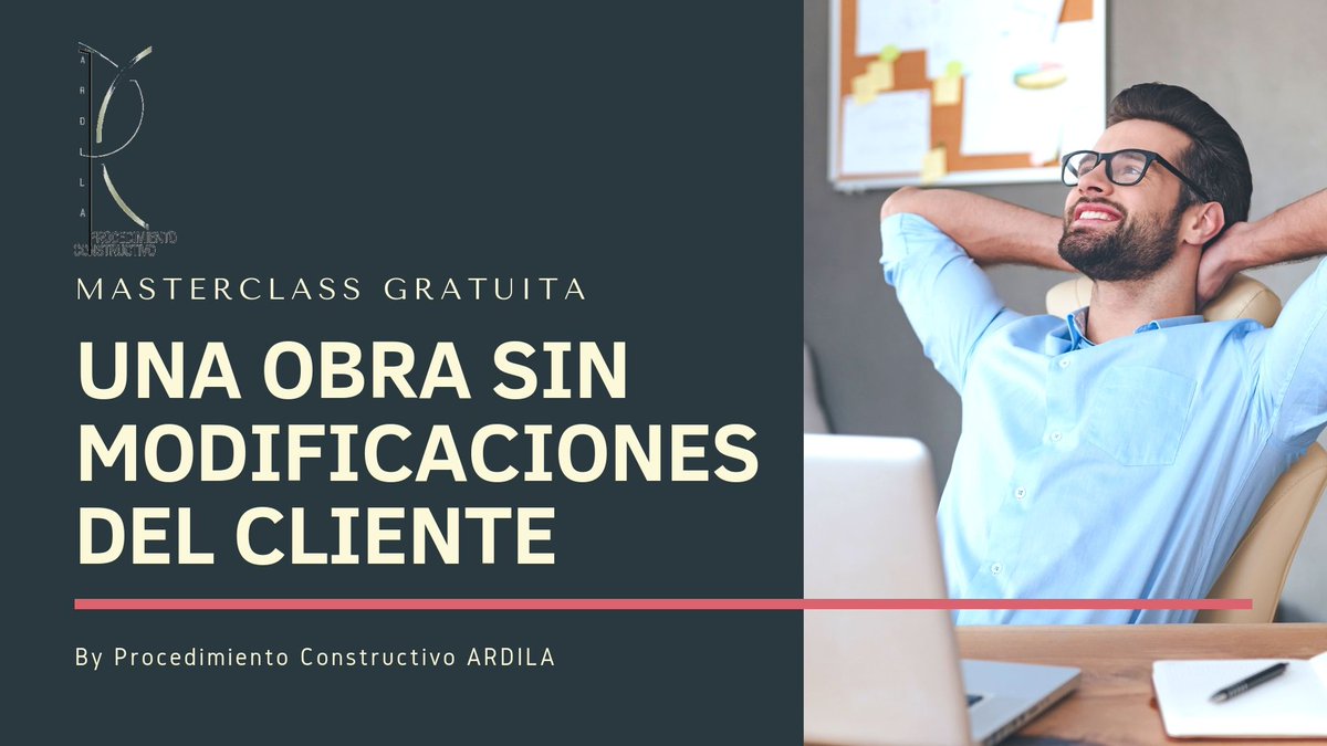 ProConsARDILA's tweet image. ¿Sabes cómo ahorrarte esas molestas modificaciones en la obra que tu cliente te pide? Masterclass gratuita, apúntate
procedimientoconstructivoardila.com/reduce-las-mod…
#jefedeobra