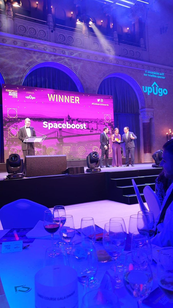 spaceboostcom's tweet photo. About last night… We won! 🏆🏆🏆 Thanks to everyone at #EuSearchAwards for an incredible night! Very proud, humble, and energized to be named as the Best PPC Management Software Suite 2019 from an extremely strong shortlist!  @eusearchawards #PPC #search https://t.co/d2q8FHjmbz