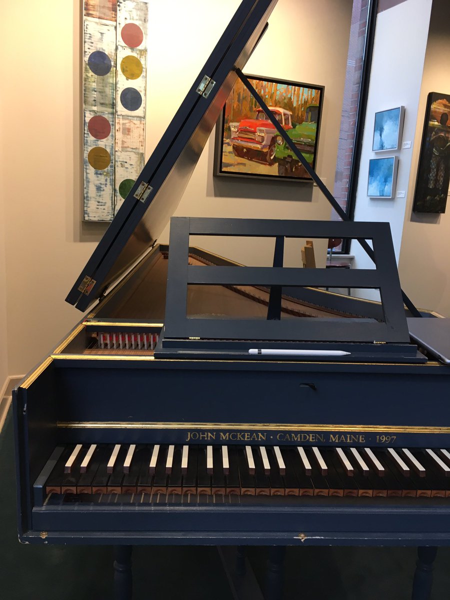 Fascinating Subculture #97:  people who build and play harpsichords.  #portlandbachexperience #greenhutgalleries