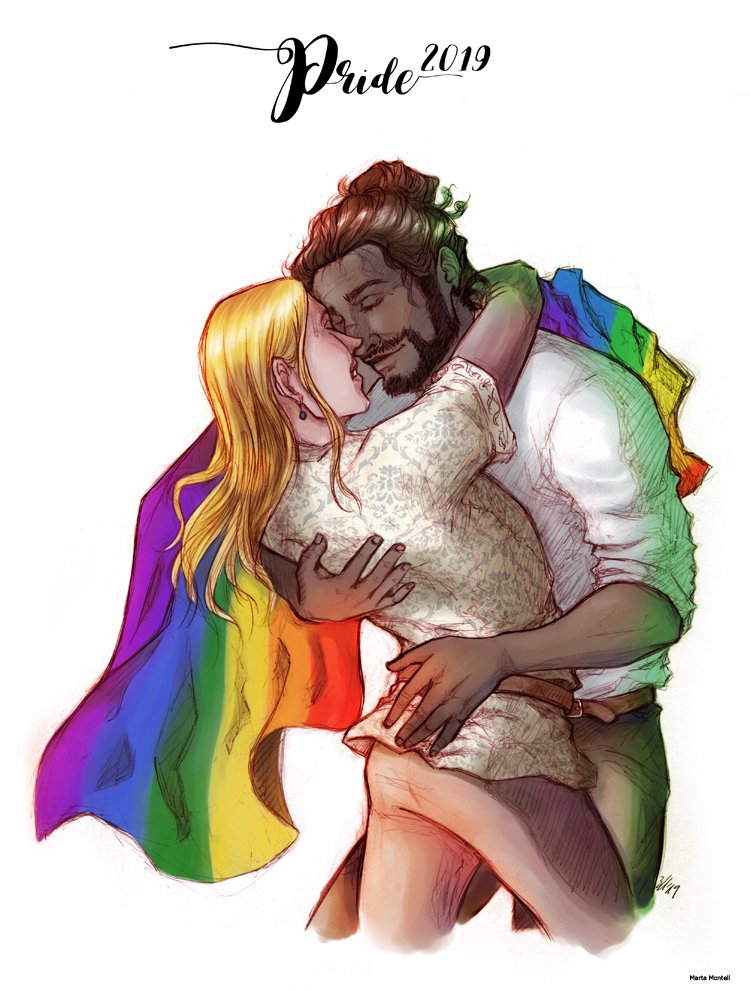 MartaMontell's tweet photo. Mi pequeña ilustración para este año 💜💙💚💛🧡❤ !!!!!!!!
Tan bonicos mis niños ;_; ♥
Espero que os guste!
Prints disponible: https://t.co/P9dcibtfZr
#Fitzandfool #Pride #Pride2019 #PrideMonth2019 #Orgullo #ilustración #fitzxfool #beloved #robinhobb #inmarcesible🌻 https://t.co/mpzAHZGKWe