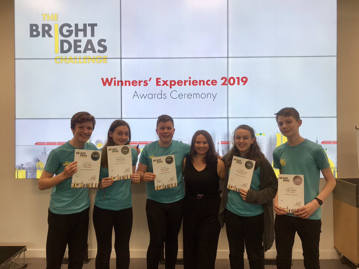 Massive Congratulations to team #Utopia who have finished in the top 5 of the #ShellBrightIdeasCompetition out of almost 400 entries from across the UK 🏆👏🏽 we’re all incredibly proud of you. Massive thanks to <a href="/Shell_UKLtd/">Shell UK</a> for a great few days! #STEM #TGB #London