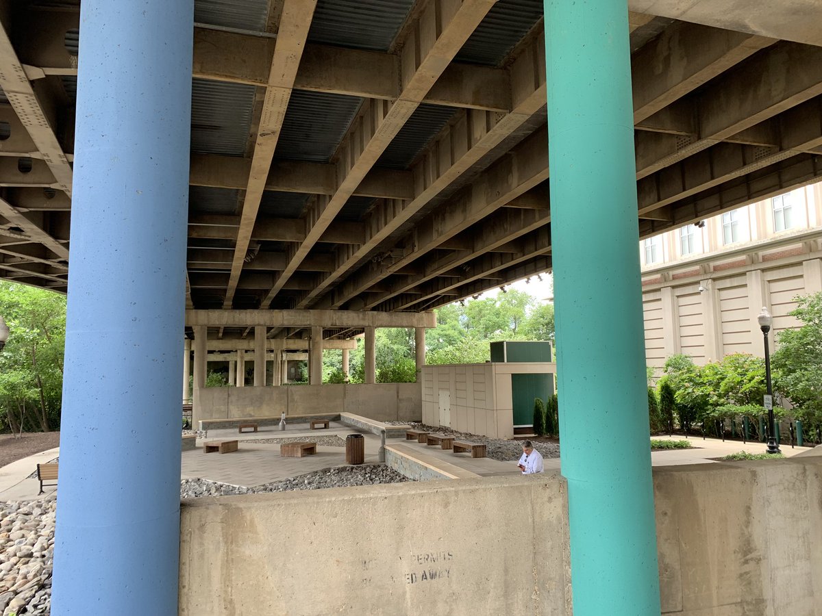 michaeljkriston's tweet photo. @AdamMKlein You missed this today, but park under the overpass and fitness path under an overpass. Something else to consider under 147 https://t.co/8apP2gaypf