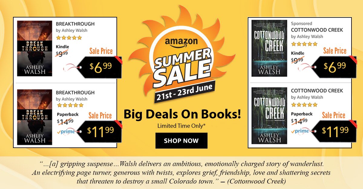 atxwalsh04's tweet image. Say What?! So this is happening! Looks like a quickie summer sale! Fun to see and share! ☀️ #SummerRead #ThisWeekendOnly