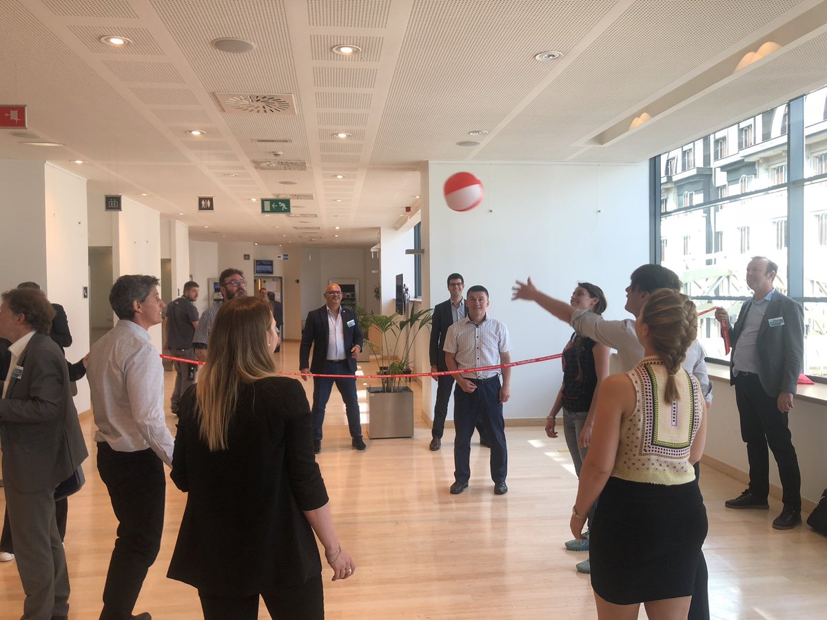 MaximeLeblanc35's tweet photo. Way to be active here at the @EU_CoR between working sessions ! Thanks to @MerseysideSport Danny Woodworth : simple idea are often the best 🏐 https://t.co/xHjVSVw47u