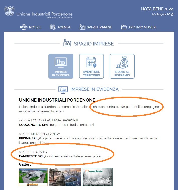 Cominciamo a mettere radici anche in Friuli Venezia Giulia. @eambienteGroup entra a far parte della grande famiglia dell'Unione Industriali Pordenone! Un'adesione di cui siamo molto orgogliosi!
