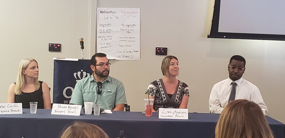 Thank you to <a href="/ODUMonarchLEAD/">ODU Monarch LEAD</a> cohort members past and present for sharing experiences on the last day of the summer institute. @LBrown2k18 <a href="/LisaAmerson5/">Lisa Amerson</a> Bruno and Katie