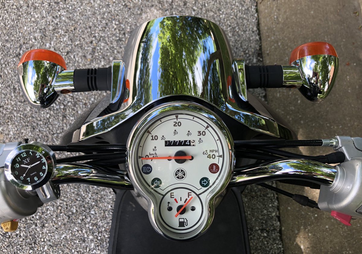 Fill-up: $2-372° and breezy: priceless  #Scooterlife