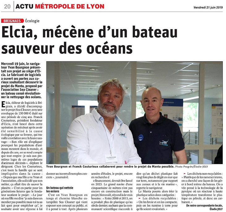 elcia_fr's tweet photo. 📰 ELCIA est dans la presse ! 
Dans ses colonnes d'aujourd'hui, @Le_Progres consacre une très belle pleine page à notre partenariat avec @theseacleaners ➡ https://t.co/xDajQRBW2p
@YBourgnon https://t.co/8wT78Xj0cu