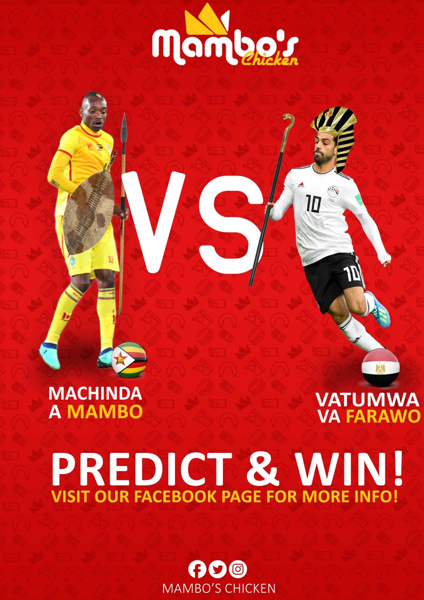 mamboschicken's tweet photo. Predict tonight's score on our Facebook post and stand a chance to win a Queen Meal!
#AFCON2019 
#MambosChicken
#EatLikeAKing https://t.co/FyQ4Q5TrWo