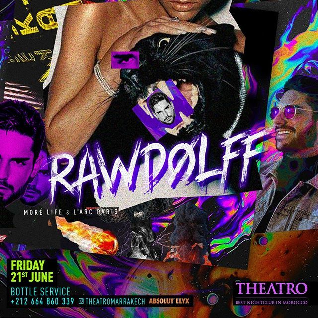 Full of colors, good vibes, incredible show, it's the state of mind with @rawdolff_music
Be ready for this!
__________ 
#theatro #theatromarrakech #marrakechbynight #marrakech #marrakesh #morocco #picoftheday #partytime #photooftheday #instagood #instaclub #nightlife #clubbi…