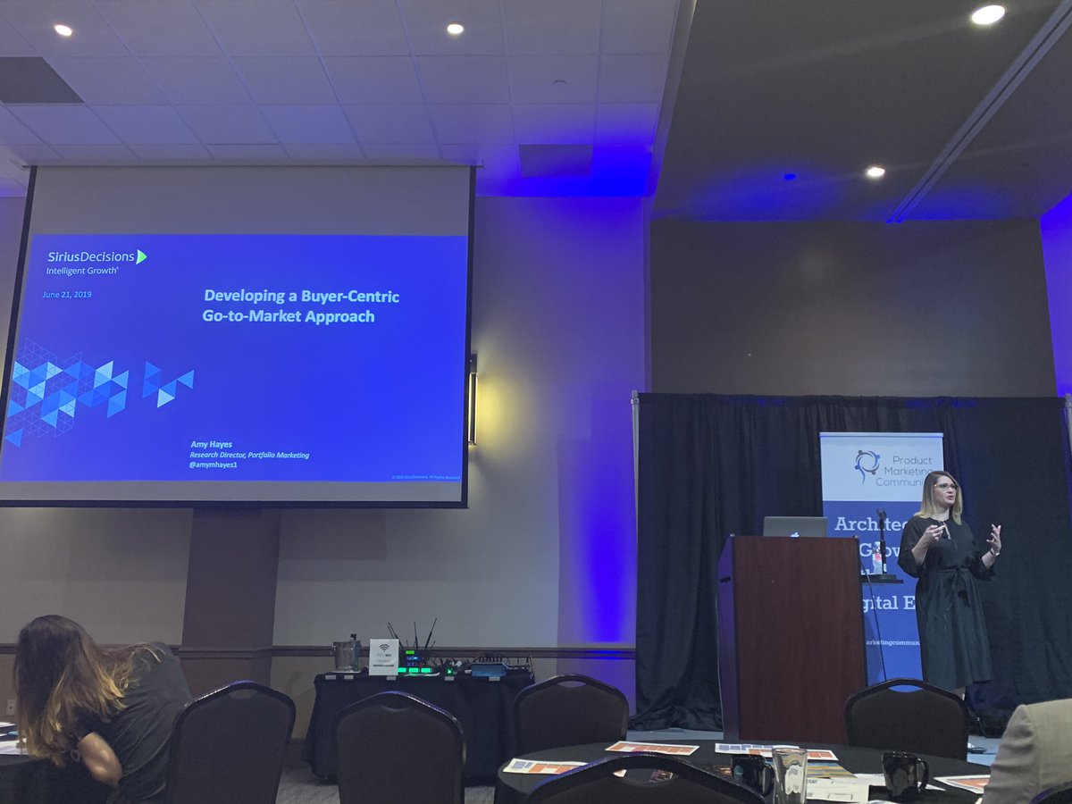 Loved seeing <a href="/amymhayes1/">Amy Hayes</a> keynoting at the Product Marketing Conference on taking an audience centric GTM approach <a href="/siriusdecisions/">Nothing to see here</a>  #pmcaustin