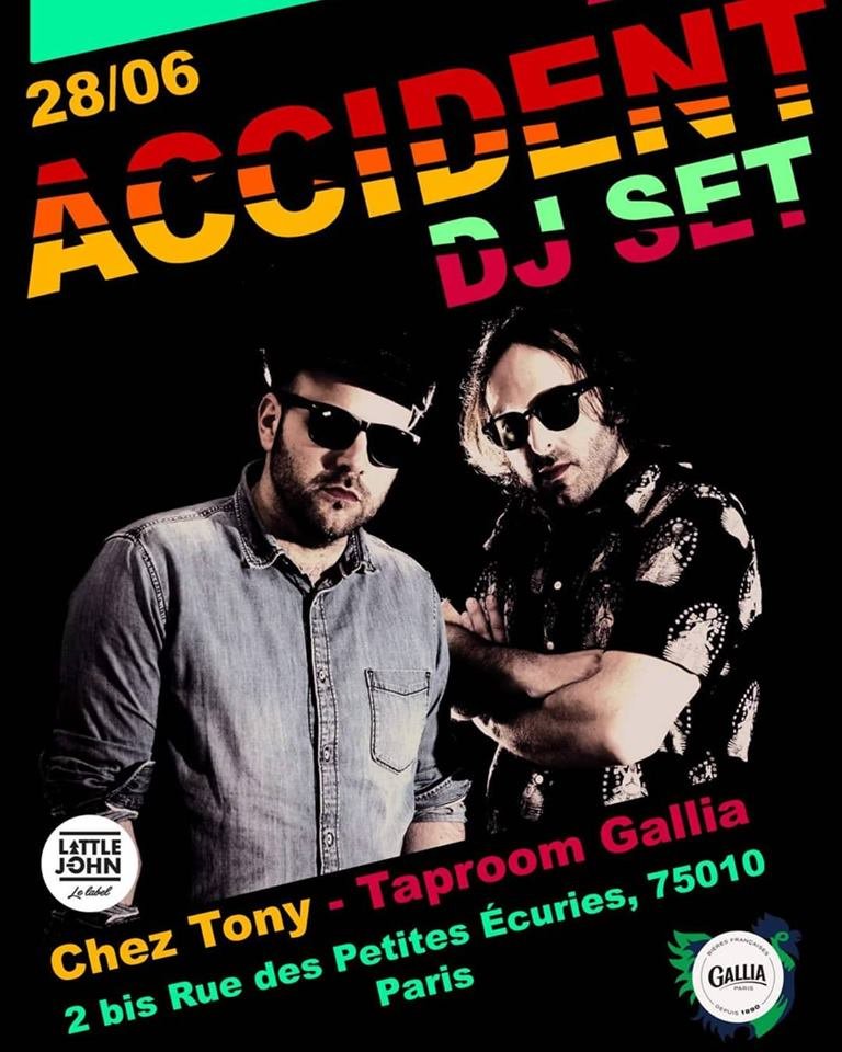 Le 28 juin, ne manquez pas le DJ Set d'<a href="/accident7/">ACCIDENT</a> (Chez Tony - Taproom Gallia, 2 rue des Petites Écuries, 75 010 PARIS). Pour cette occasion, découvrez la playlist 100% French Pop d'<a href="/accident7/">ACCIDENT</a> : ljspoplife.eklablog.fr/la-playlist-fr…