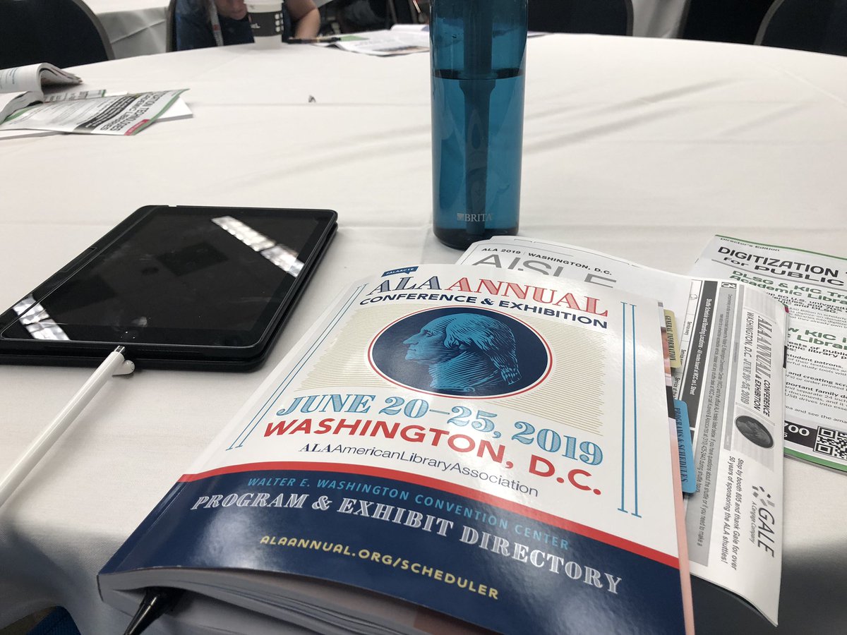 BookishBree_NT's tweet photo. My very first #ALAac19 session! So excited! https://t.co/zBOsBhRRUd