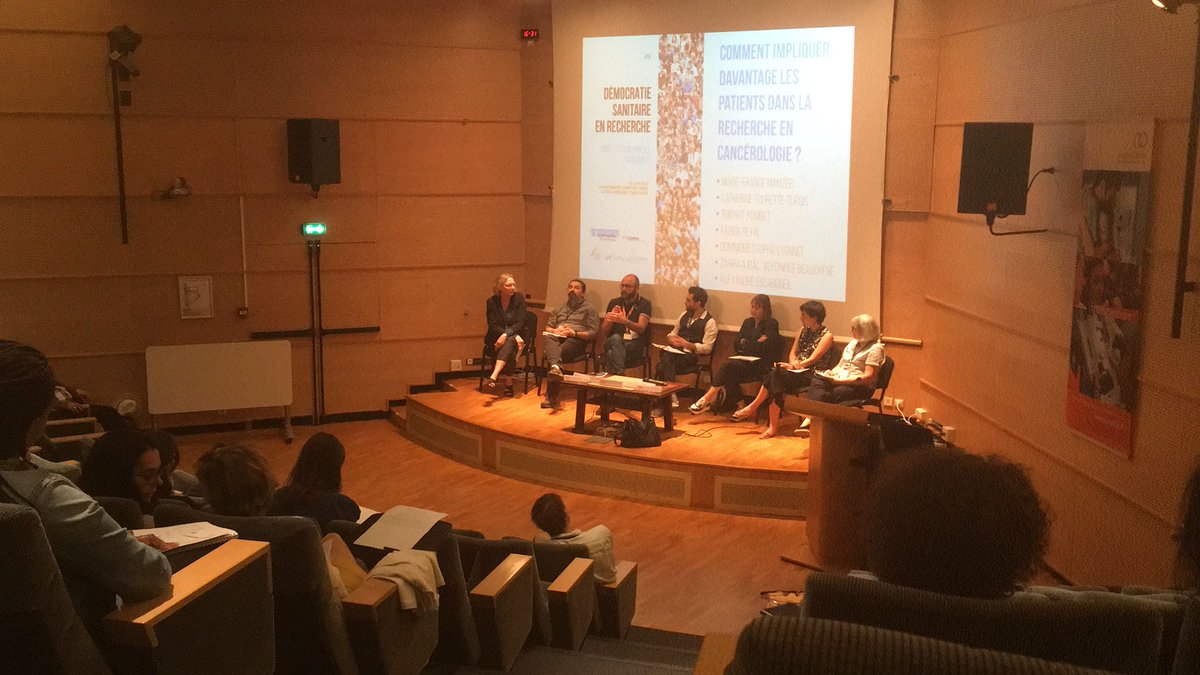 SiricCarpem's tweet photo. Échange très enrichissant lors du débat « comment impliquer davantage les patients dans la recherche en cancérologie ? » #DSRCancer https://t.co/CKeH3VH4YJ