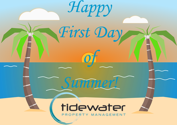 TidewaterPMgmt's tweet photo. Wishing everyone a Happy First Day of Summer! #teamtidewater #tidewaterfamily #summertimefun https://t.co/0aJz6nh66G