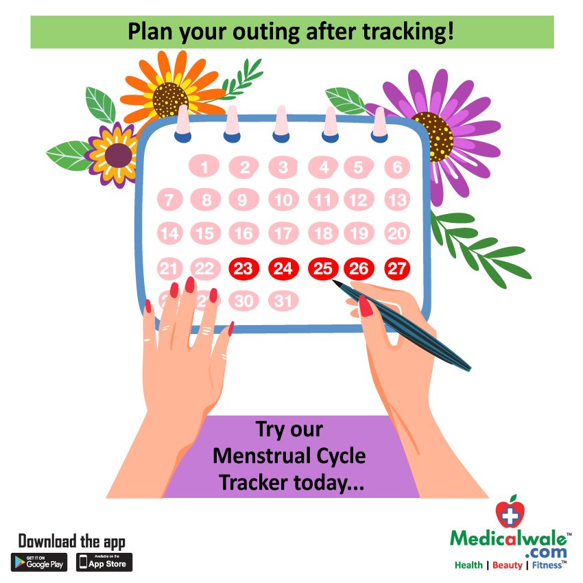 Medicalwalecom's tweet photo. Record & Track your full Menstrual Cycle with Ease with https://t.co/7qhcFC0viS Menstrual Tracker Feature
Download app- https://t.co/MOfWdGdGbI
#Medicalwale #MenstrualTracker #Record #Track #Reports #MenstrualCycle #Period #Months #Dates #BodyCare #Wellness #StayFit #Life #Help https://t.co/gr2UfEMxCE