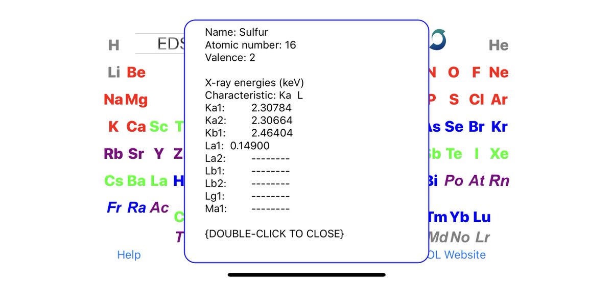 Jeol Usa Updated Jeol Periodic Table App For Sem Includes X Ray Energy Peak Overlap Lines For Edx Analysis Available Now Through The Apple App Store T Co 33ngzrkrqc Check Out This New