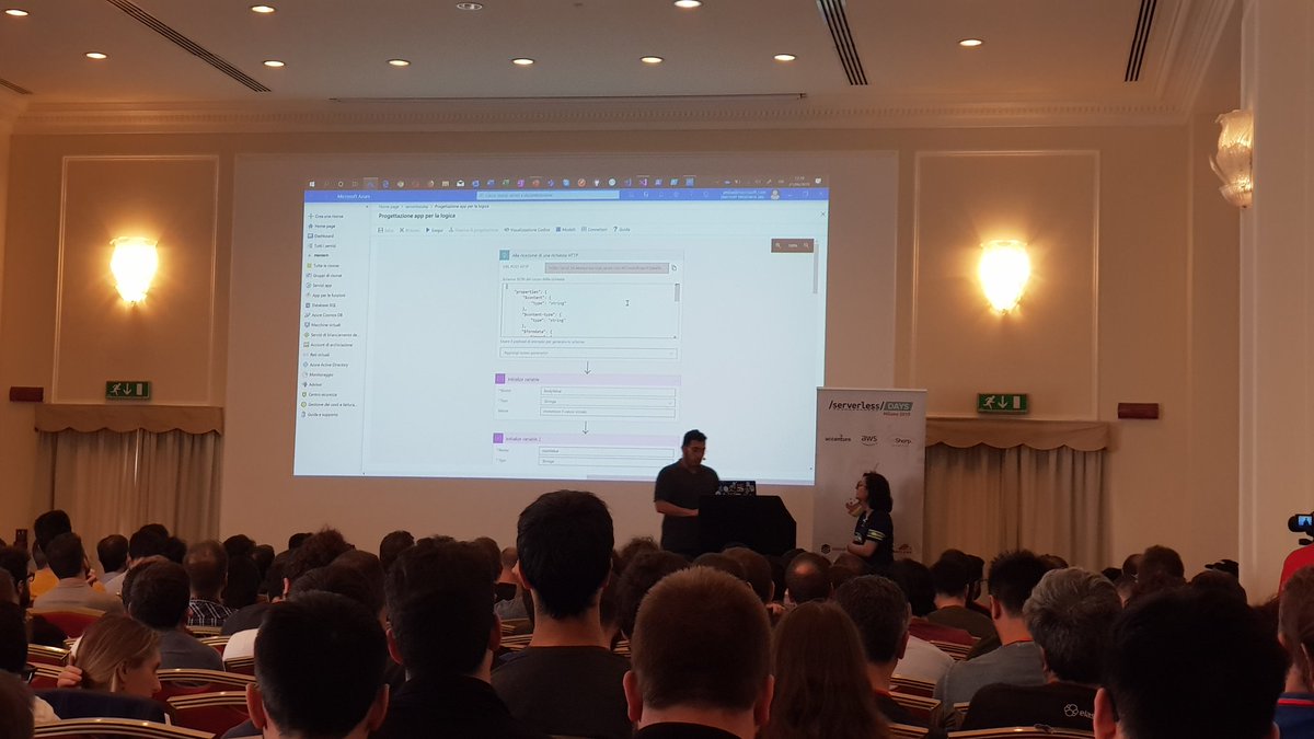 Serverless for solving big issues with <a href="/_jetiba/">Jessica Tibaldi</a> and <a href="/andreagiunta63/">Andrea Giunta</a>. Using Azure Logic Apps for service integrations. #ServerlessDays