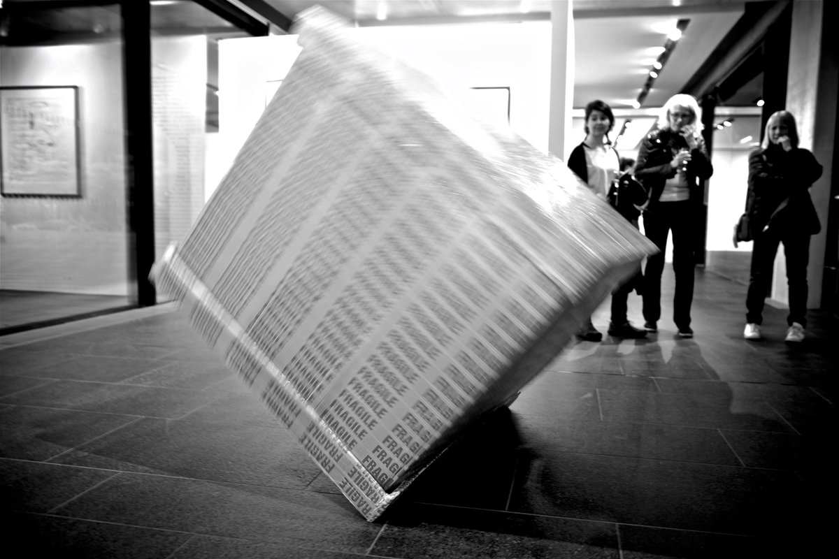 glass_tank's tweet photo. Feeling fragile and ready to roll into the #weekend?
Visit 'InTuition - #Arts #PhD Showcase' in the Glass Tank 9am-6pm to see a #film of this #performance by Peta Lloyd and @CARUpage associates, amongst a variety of thought provoking work. 
#MakingThinking https://t.co/fOGWD7MIke