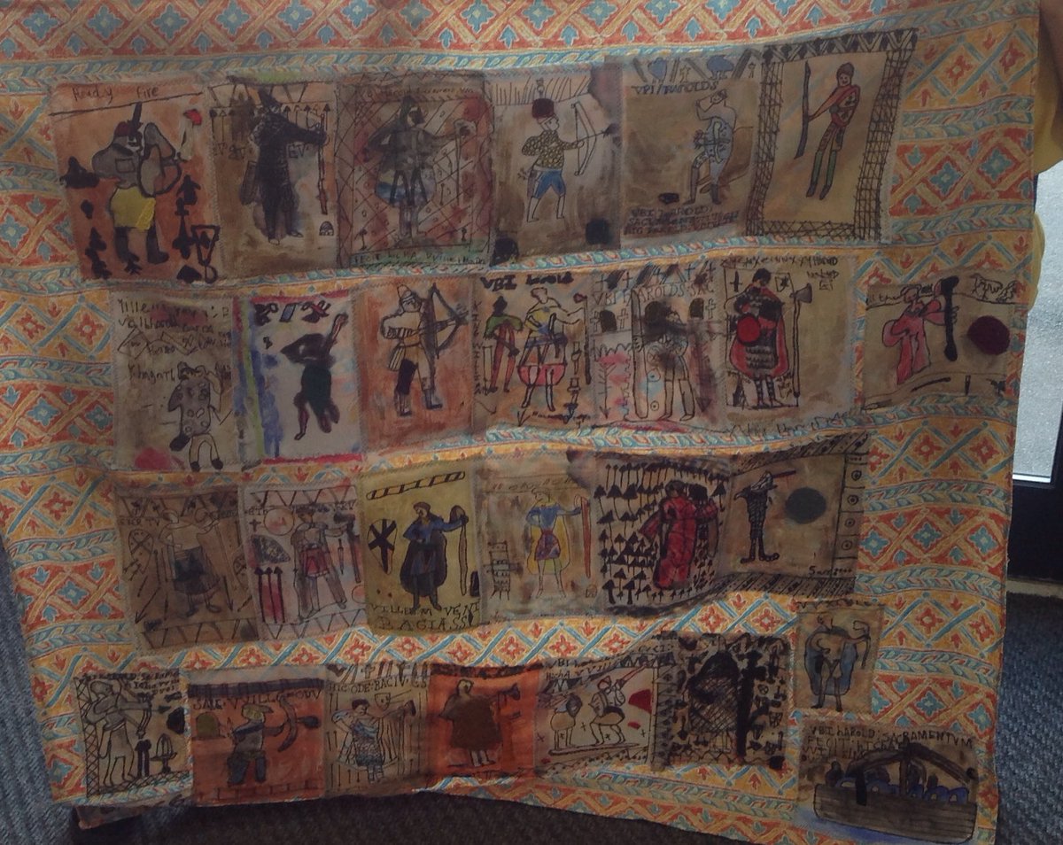 MrsSullivans's tweet photo. #cornerstones#1066 @MissSextonclass @MrClark_CS Year 4 have worked in collaboration with the Deanery to produce an amazing batik tapestry. https://t.co/WP9sVWz4oX