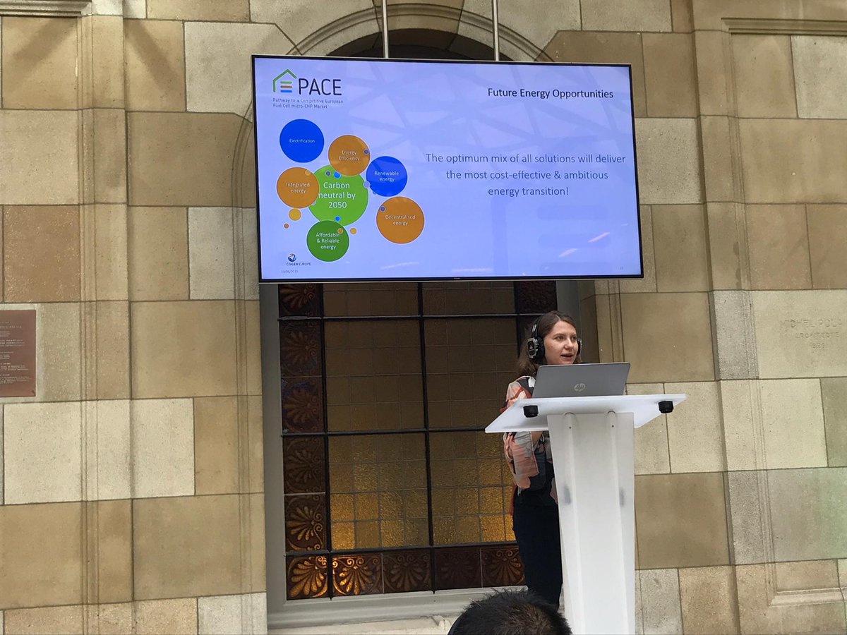 The #EUSEW19 was a great success! There was lots of interest in the  flavours of cogeneration, Fuel Cell micro-Cogeneration and the  importance of decarbonising the heating sector.
#cogeneration #tastesgood