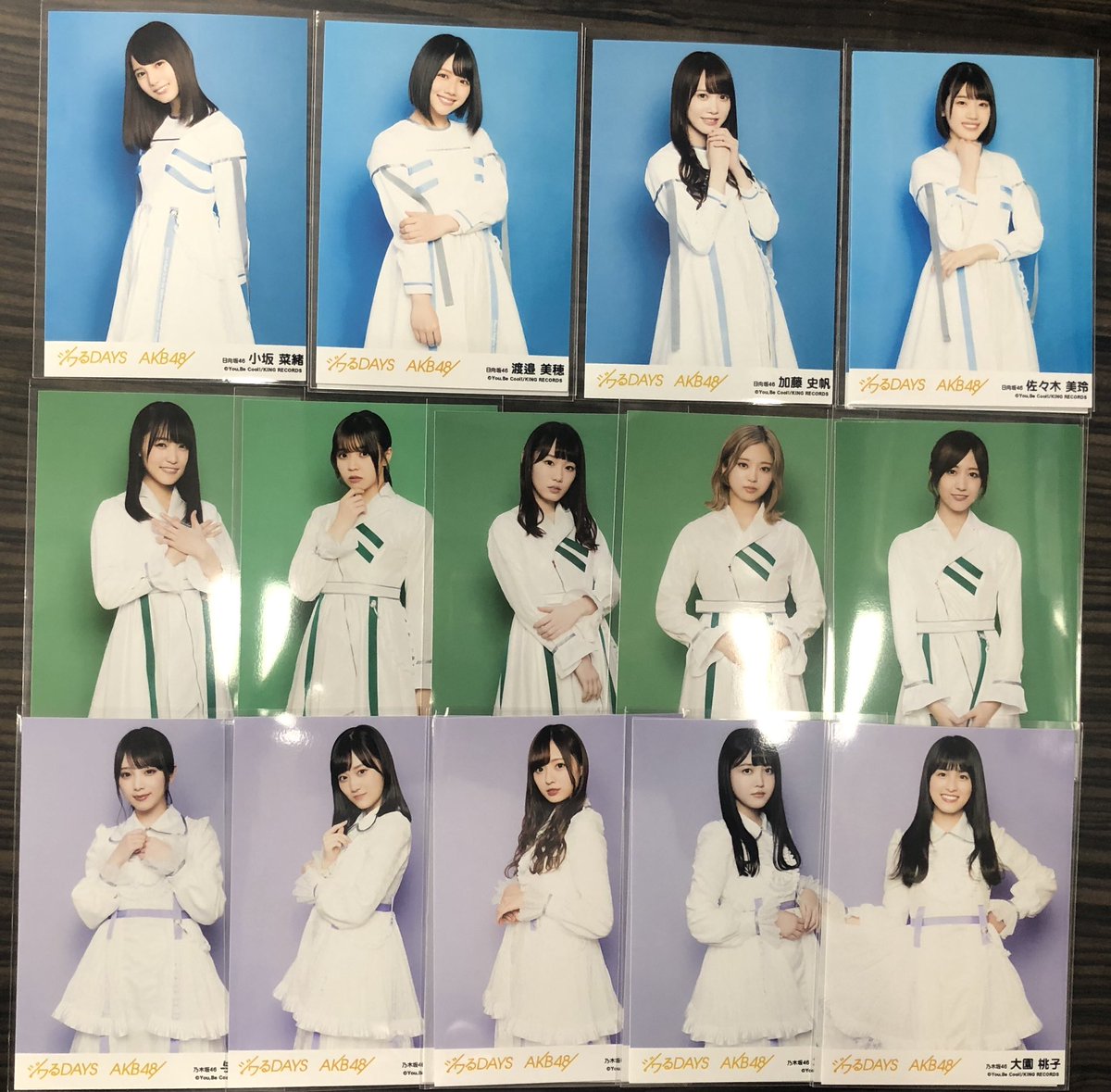 ジワるDAYS AKB48 劇場盤生写真 光り 欅坂46 菅井友香