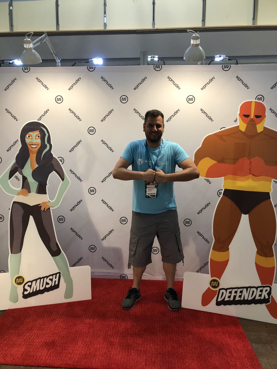 CostaKosta's tweet photo. Superhero with @wpmudev #WCEU2019 #MakeMeSuper #Berlin https://t.co/zBtXaT0GOC