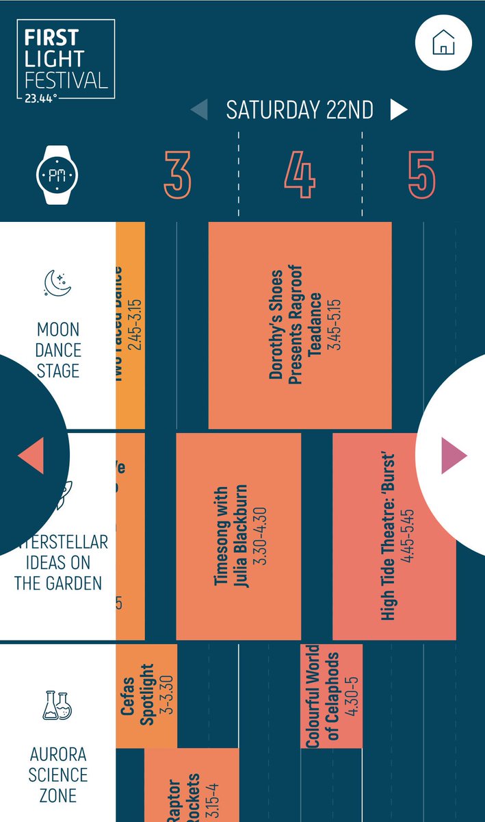 graphitas's tweet image. We love pushing the limits of adobe XD’s prototype toolset &amp;amp; what better project then an interactive timetable for Lowestoft’s First Light Festival 

Check it out here: graphitas.co.uk/first-light-fe…

#uxdesign #makeuxgreatagain #agencylife #firstlightlowestoft