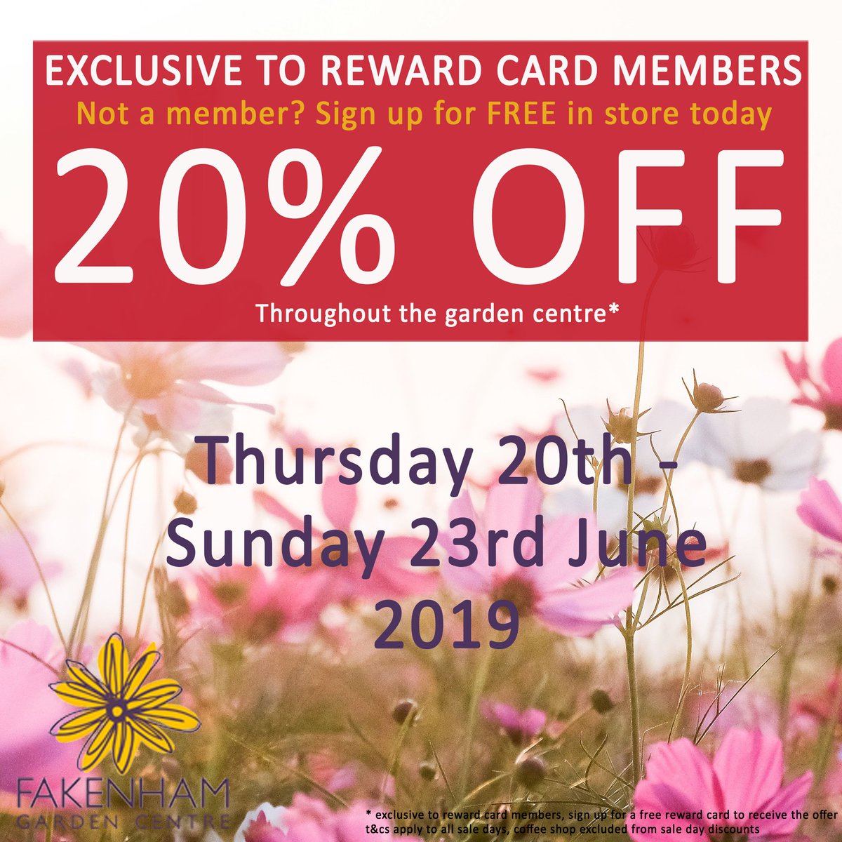 Happy #SummerSolstice! Reward card members get 20% OFF all weekend. Everything you need to thoroughly enjoy your garden this summer🥂☀️
