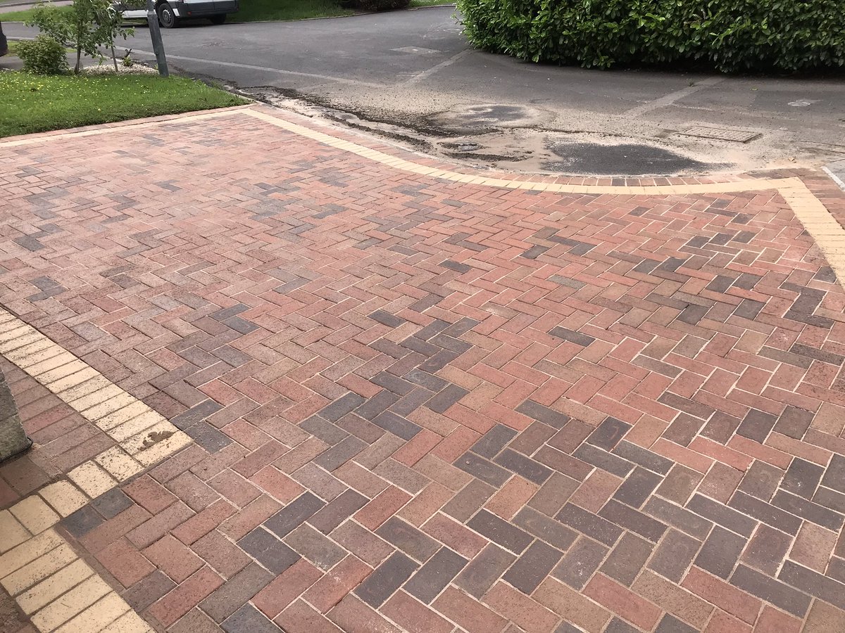 Another recent block paving clean in Bristol recently