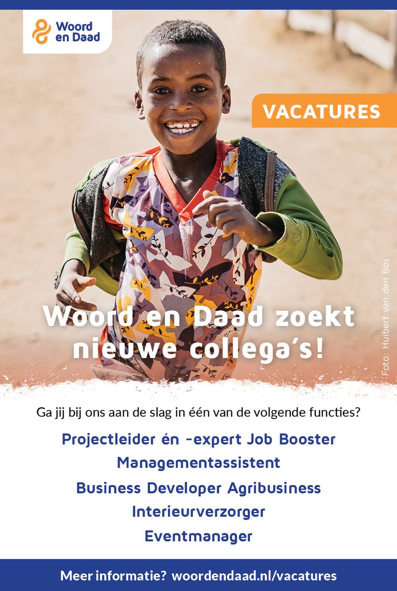 Altijd al bij <a href="/WoordenDaad/">Woord en Daad</a> willen werken? Dan is dit een uitgelezen kans! Check onze vacatures op woordendaad.nl/vacatures en vergeet niet te solliciteren! #vacature #woordendaad #mooiwerk