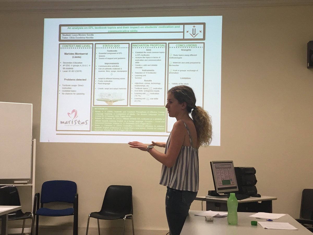 judith_borras's tweet image. @lauramoreno_lms rocking it in her master’s presentation on #motivation and #communicativeskills! You’re amazing 😍