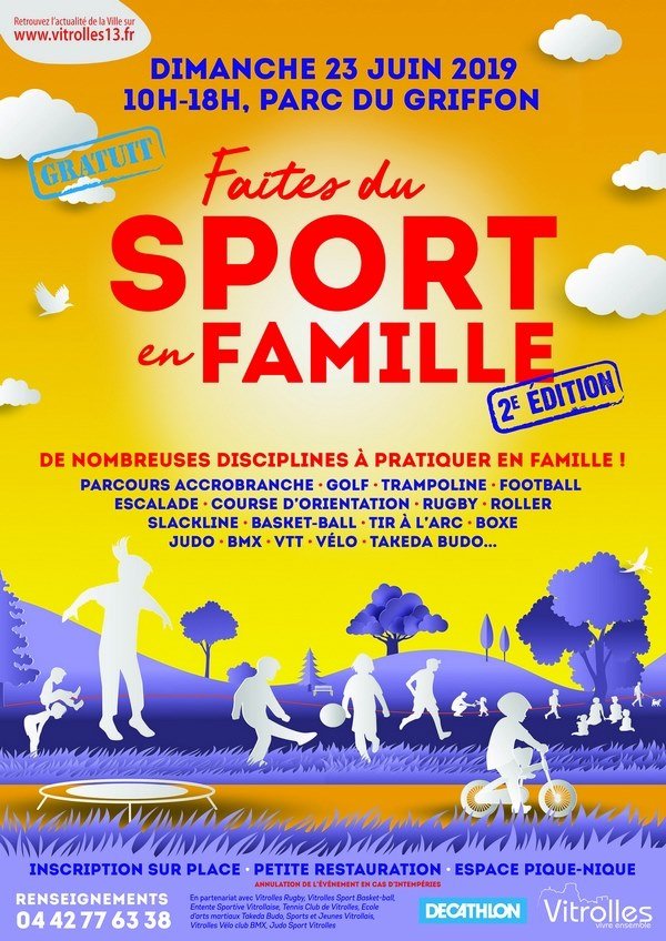 #Sport 🤸‍♀️ #Famille 👨‍👩‍👧‍👦 #Nature🌳 // Rendez-vous dimanche dès 10h au Griffon pour la 2e édition de 'Faites du sport en famille'😃 Accrobranche, golf, course d'orientation, escalade, tir à l'arc, BMX... Une journée sous le signe de la bonne humeur. On vous attend nombreux😉