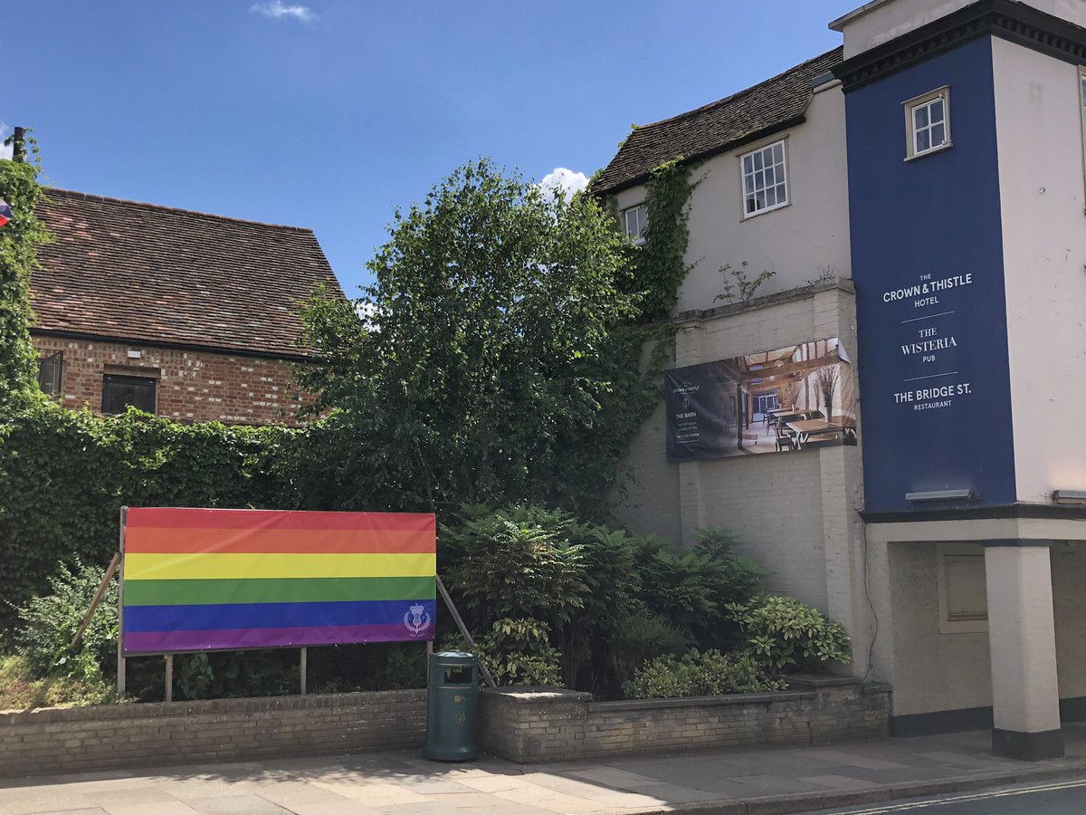 Abingdon Pride (@abingdonpride) on Twitter photo Wow!! Look at this amazing flag displayed by <a href="/TheCrownThistle/">Crown & Thistle</a> . This is amazing and we are so pleased. Thanks. Wow!! Look at this amazing flag displayed by <a href="/TheCrownThistle/">Crown & Thistle</a> . This is amazing and we are so pleased. Thanks.