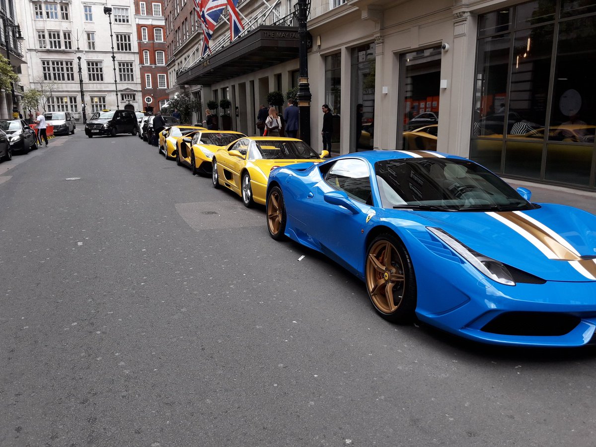 Road opposite looks a bit like the Top-Gear set!! 
#Luxury #Cars #Mayfair