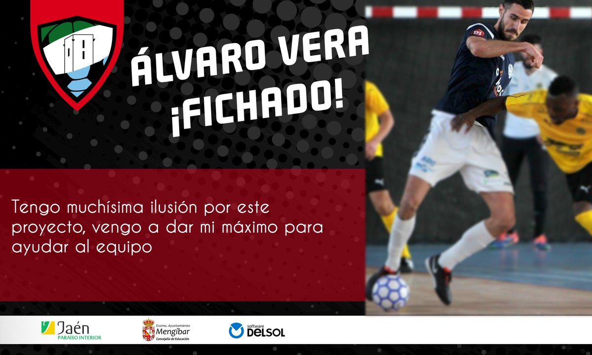 🔵 Álvaro Vera se incorporará a las filas del <a href="/Mengibar_FS/">Oleoinnova Mengíbar FS</a> 

Vera natural de Los Palacios, Sevilla, se incorporará al conjunto rojillo de cara a la próxima temporada. El sevillano aterriza procedente del Nantes Metropole Futsal  en la primera división francesa.

#lnfs #futsal