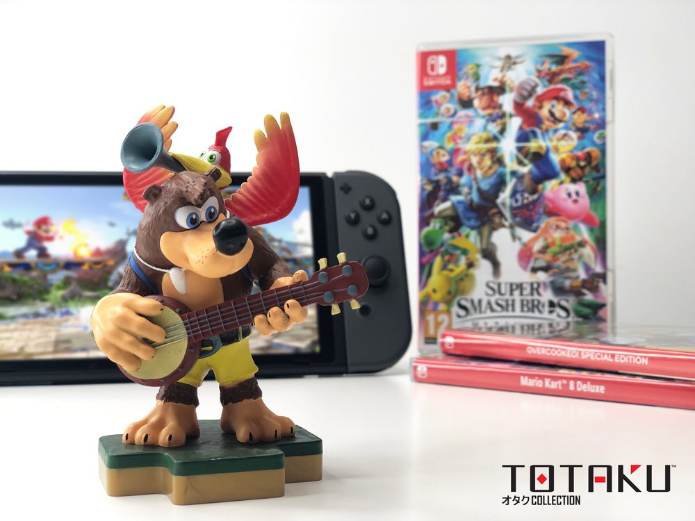 mytotaku's tweet photo. Who else can’t wait for these guys to join the #SSBU roster!? 😍 @RareLtd 

To celebrate, we’ve got 3 Banjo-Kazooie #TOTAKU figures to give away! Just RT &amp; Follow us for a chance to WIN. https://t.co/sJtfV3h40p https://t.co/GWeYI7y3j9