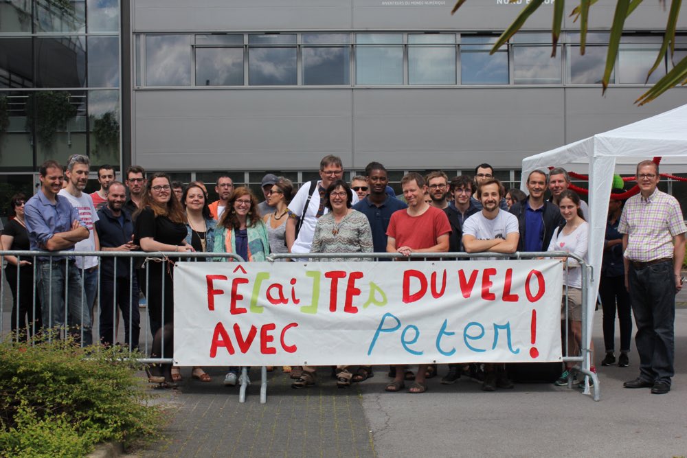 Inria_Lille's tweet image. 👏Bienvenue à Lille Peter ! 

Une arrivée sous le soleil pour Peter Sturm, chercheur chez @inria_grenoble qui a entrepris un tour des centres Inria à #vélo pour parler #environnement et #DeveloppementDurable ☀️🚲