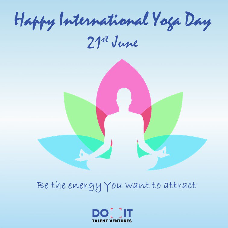 DoItTalent's tweet photo. “A healthy mind lives in a healthy body and to remain healthy, there is nothing better than Yoga”. On this International Yoga Day, let's pledge to make Yoga a daily habit for a holistic health. 

DO IT Family wishes You Health and Happiness!

#InternationalYogaDay #YogaDay2019 https://t.co/e9qEaSJ8rS