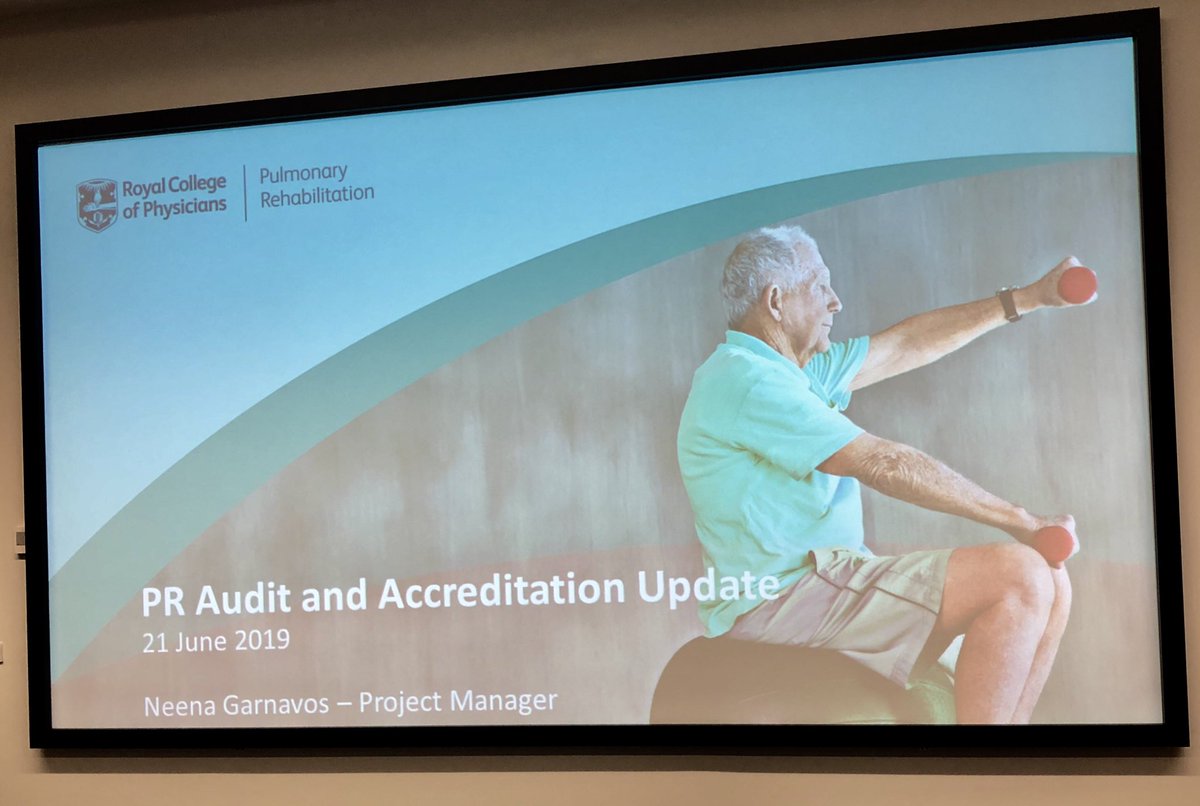 Neena Garnavos from <a href="/RCPLondon/">RCP</a> with an update on the @NACAPaudit #SPRAG19 #pulmonaryrehab