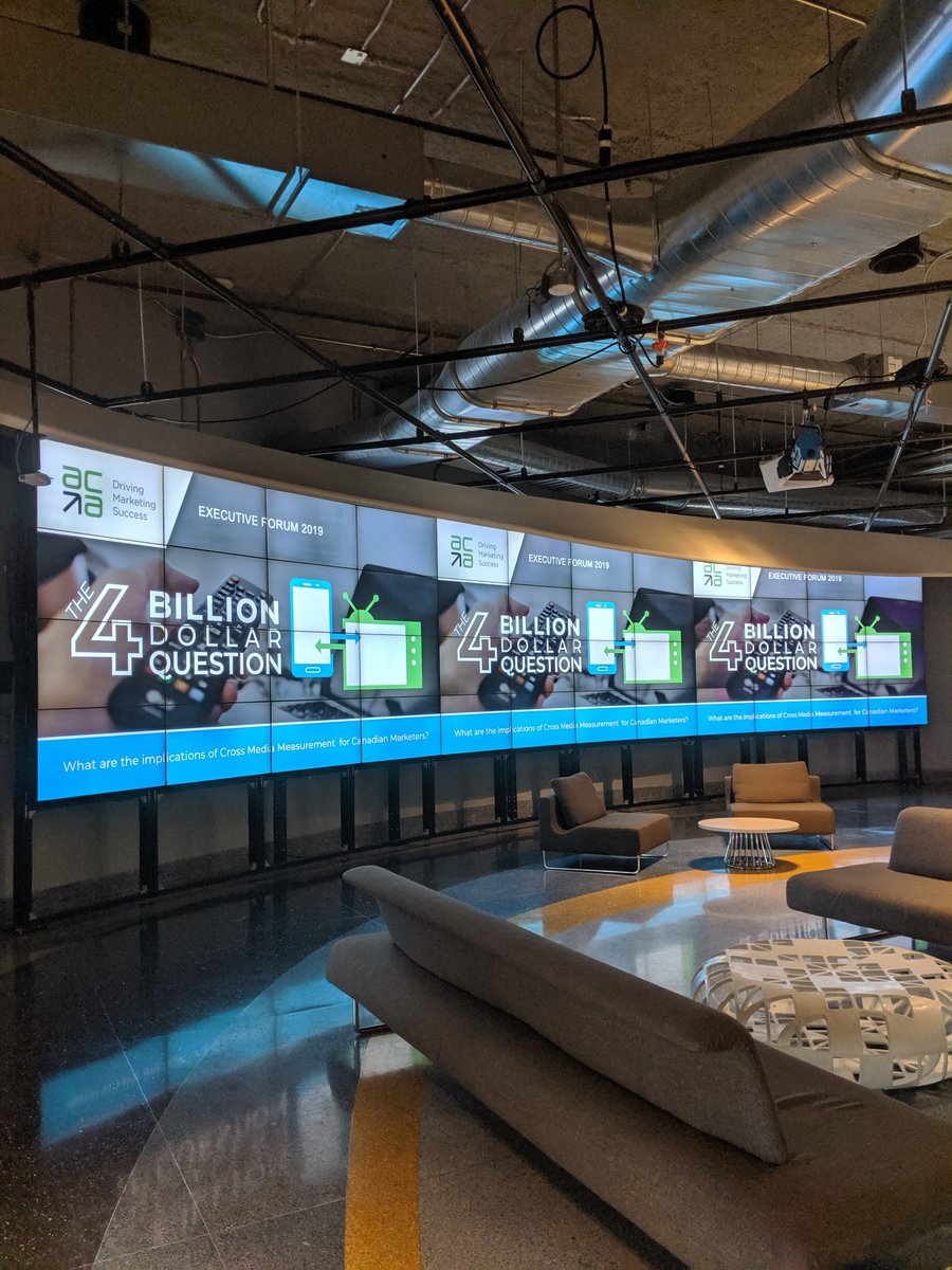 ACA_tweets's tweet image. Exciting day for marketers at @CorusPR for our Executive Forum: The 4 Billion Dollar Question #acaforum19