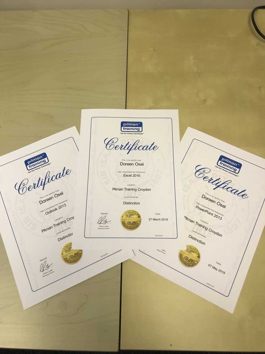 PitmanCroydon's tweet photo. Congratulations to our student Doreen who has landed a job as an Admin Assistant before even finishing her diploma!...  Having Pitman qualifications on your CV really makes you stand out from the crowd 
#newjob #croydontraining #oppertunity #interviewcroydon #upskill #standout https://t.co/cLb2CvvaKj