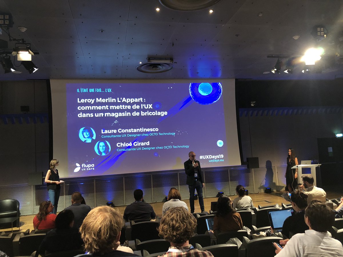 La tribu UX <a href="/OCTOTechnology/">OCTO Technology</a> présent au #UXDays19 #FLUPA avec <a href="/laureconstant/">Laure Constantinesco</a> et @chloegirar