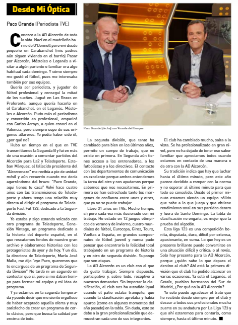 HILO| Tuvimos el inmenso honor de contar con la firma invitada de <a href="/PacoGrandeTVE/">Paco Grande</a> para que en 𝐃𝐞𝐬𝐝𝐞 𝐦𝐢 Ó𝐩𝐭𝐢𝐜𝐚 nos contase todos los entresijos del ⚽️ que tan bien analiza en su <a href="/FastFut123/">Fast & Fut 123</a> y nos hablase de nuestra #ADA. ¡Todo un lujo! 😃