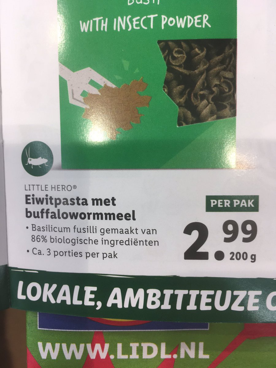 O wat is dit cool zeg!!!!! <a href="/LidlNederland/">Lidl Nederland</a> #lowfoodprint #insecten #reststromen #zeewier #oesterzwam
