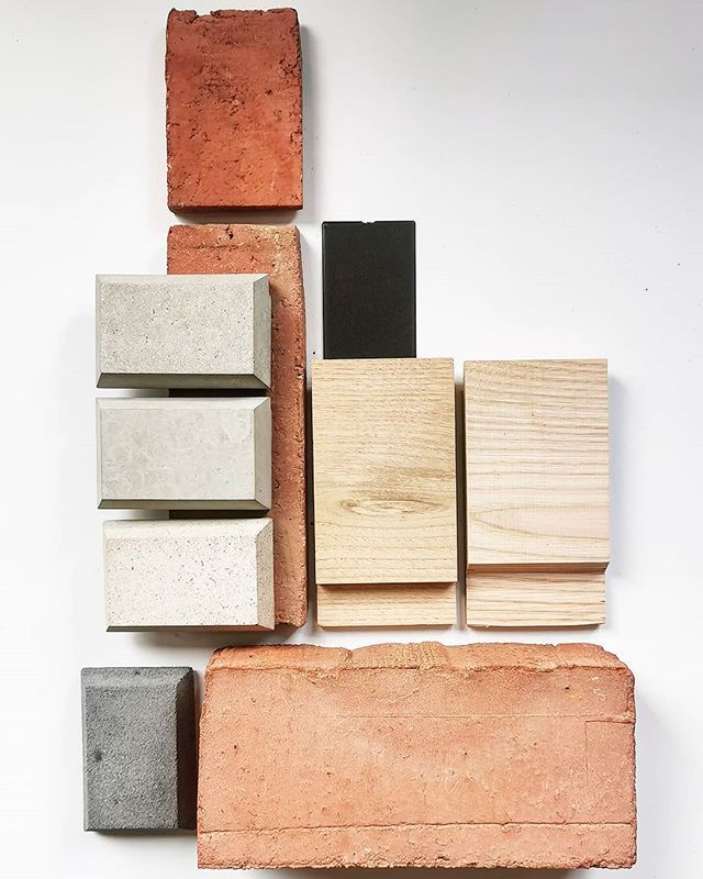 Exploring material options for an upcoming residential project in the studio today.

#brick #timber #concrete #architect #design #riba #ribanorth #palette #tones #polishedconcrete #chestut #building #house #home #materials #instamanchester #northwest bit.ly/31MVSIL
