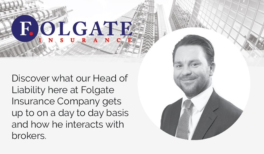 Folgateltd's tweet photo. A day in the life of Dan Watson our Head of #Liability https://t.co/tebqR9v14s #insurance #folgate #brokers https://t.co/HiyCnrubzd