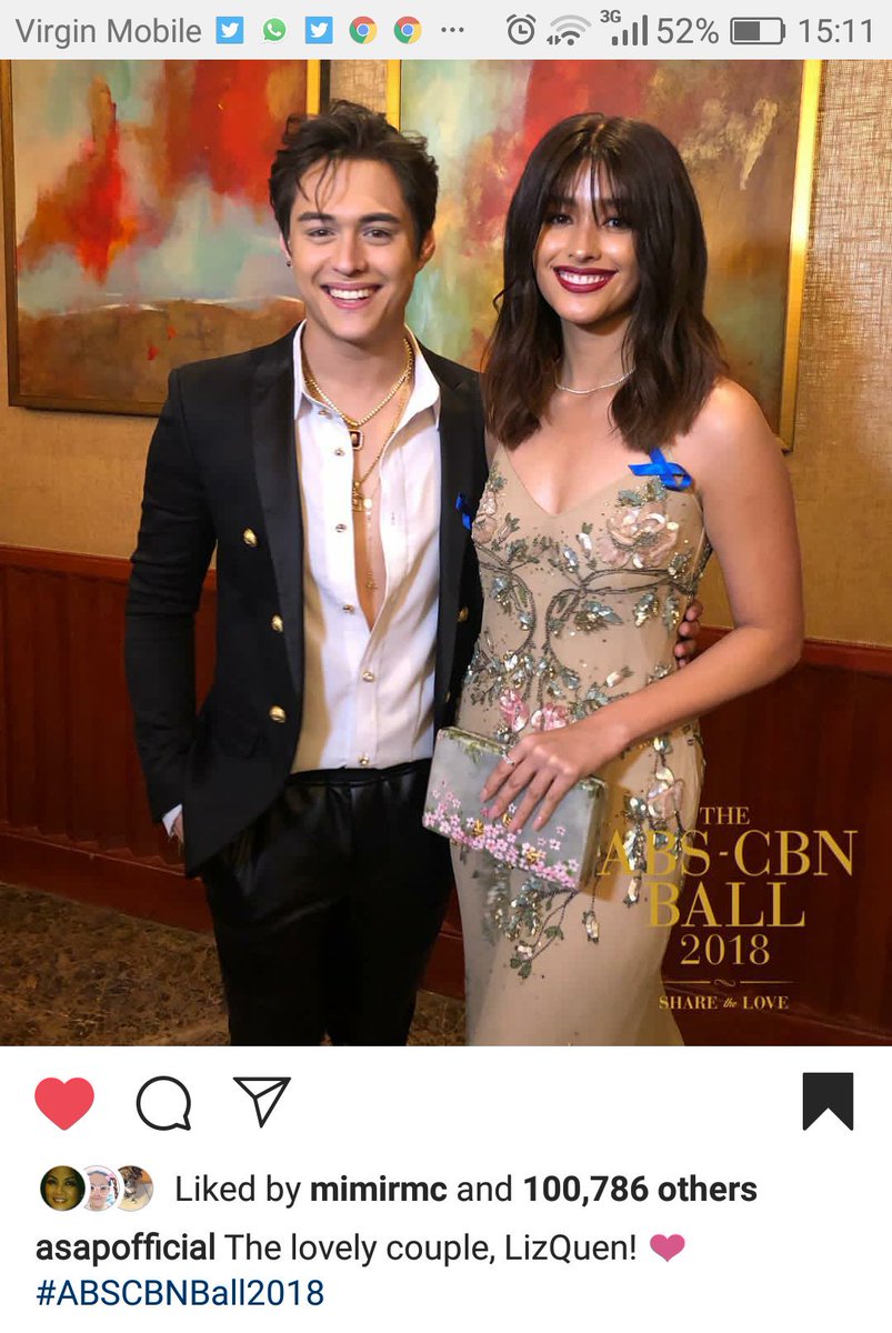 Most liked picture sa official IG account ng @ASAPOFFICIAL 

#ABSCBNBall2018